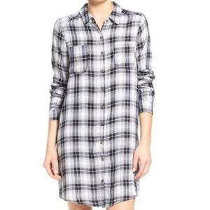 Socialite BLUE flannel dress